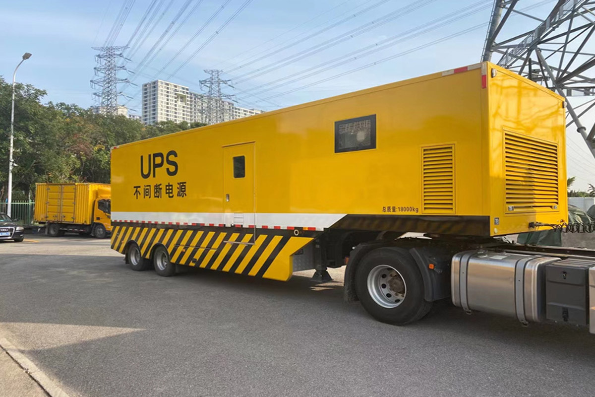 加乐镇发电机租赁施工现场